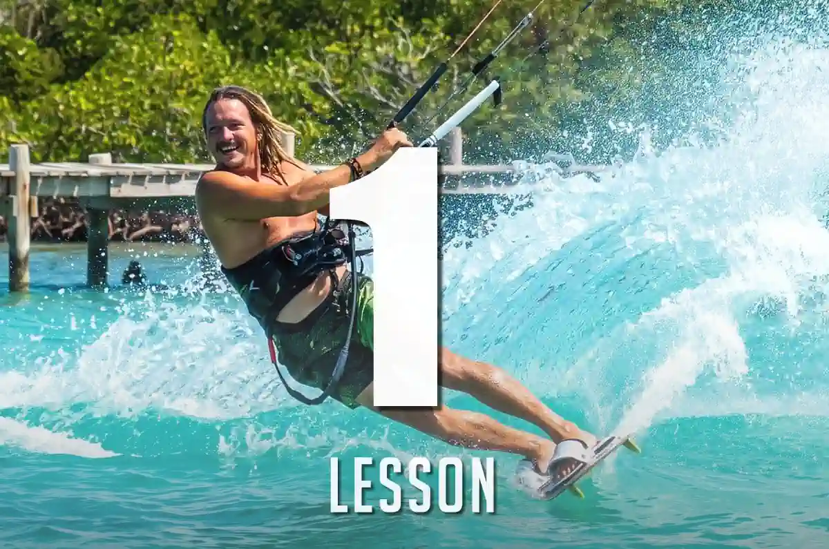 Courses 4 Single kitesurf session at the St. Joris Bay Curaçao
