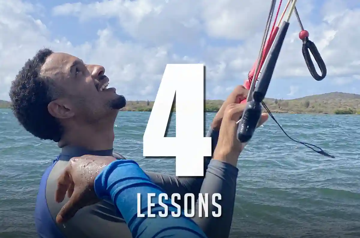 Home 1 4 lessons Kitesurf course at kite school St. Joris Bay Curaçao