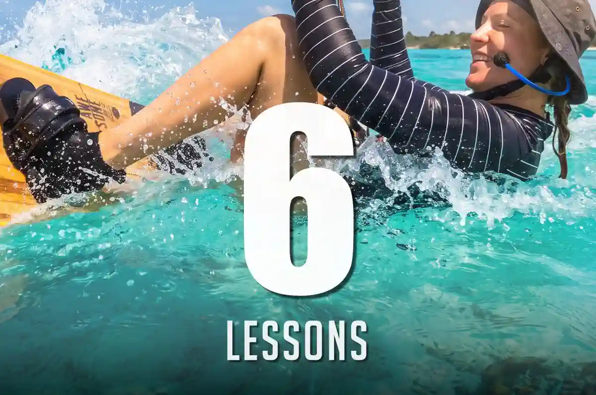 Home 2 6 lessons kiteboarding course at the St. Joris Bay Curaçao