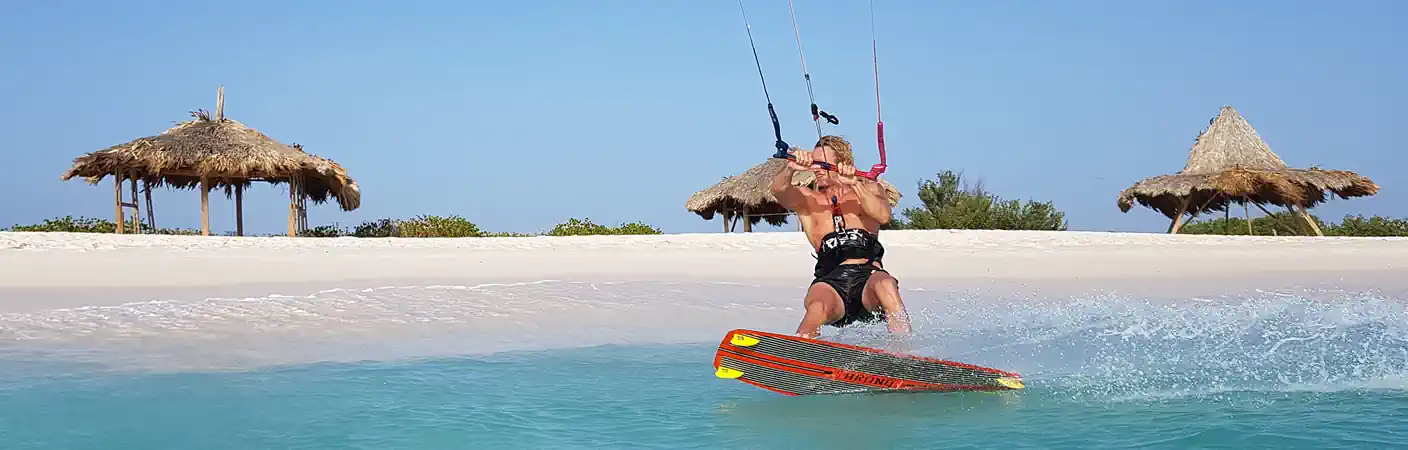 Kiteboarding day-trip to Klein Curaçao