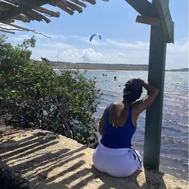 Guide 8 Watching kitesurf lessons from Pos Salu St. Joris Bay Curaçao